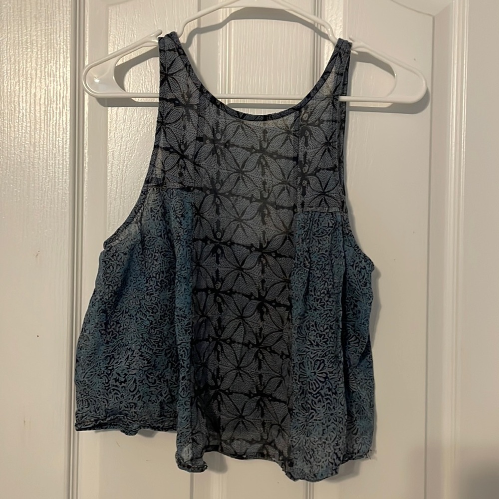 Blue Pattern Top
